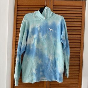 VS PINK Women’s Tie-Dye Blue Hoodie Sz S